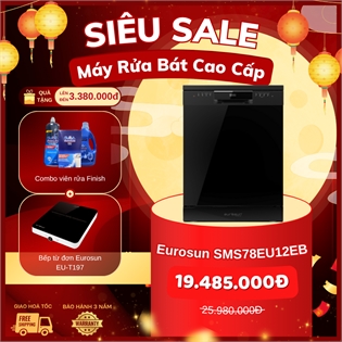 Máy rửa bát 14 bộ Eurosun SMS78EU12EB